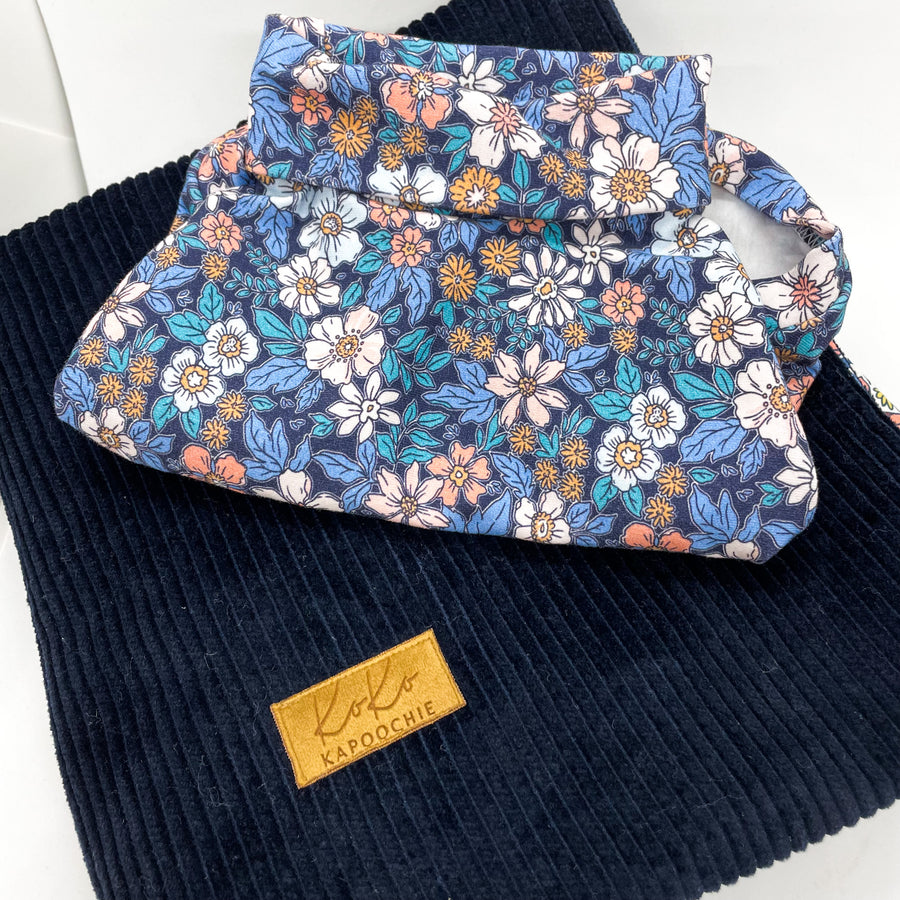 Navy Blue  Floral  Sweater