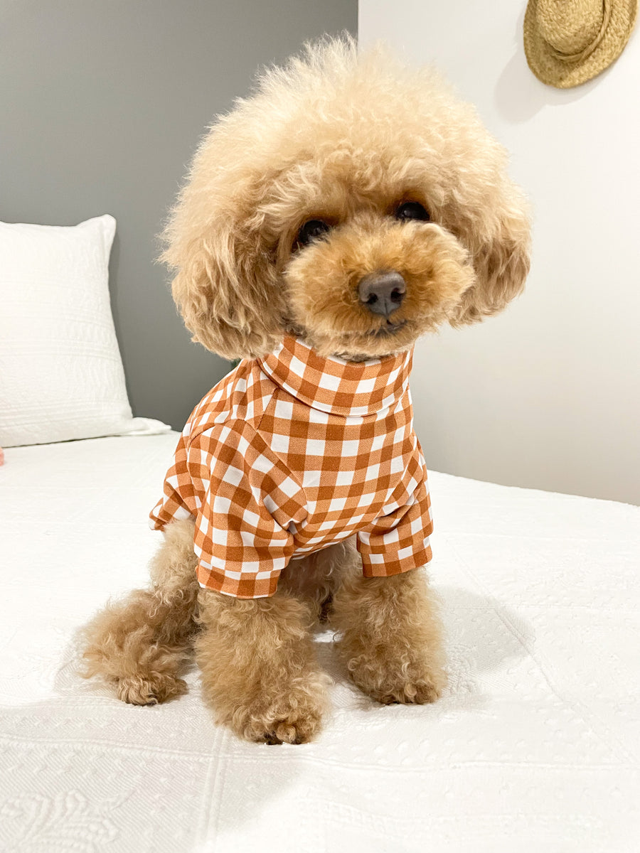 Toffee Gingham  Sweater